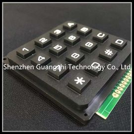 4 * 4 Matrix Industrial  Plastic Computer Keyboard 16 Key USB /R232 Interface Connecter