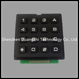 4 * 4 Matrix Industrial  Plastic Computer Keyboard 16 Key USB /R232 Interface Connecter