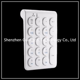 Mini Plastic Atm Machine Number Pad 15 Keys White Color Wireless Bluetooth
