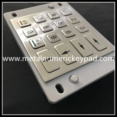 RS232 4X4 Matrix Metal Stainless Steel Keypad 0.45mm Key Travel
