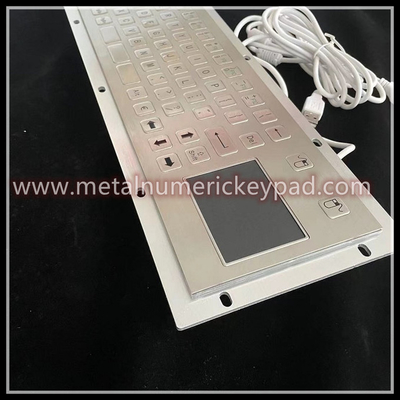 304 Stainless Steel Industrial Metal Keyboard CE FCC RoHS Certification