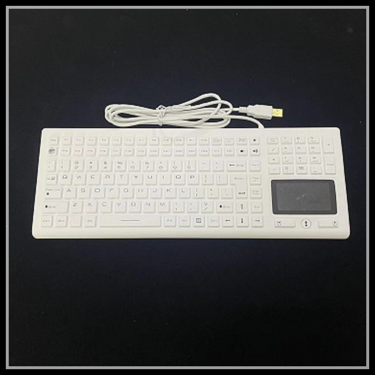 USB 106 Keys Waterproof Silicone Keyboard Silicone Rubber Keypad For Medical Equipment