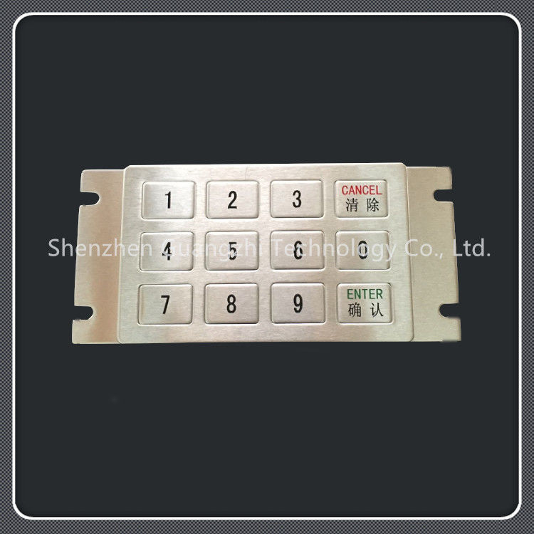 Digital Printing Telephone Number Keypad , 3x4 Bank Machine Keyboard