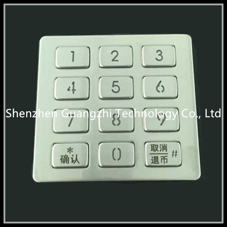 Atm Dust Resistant Keyboard 12 Buttons Type For Vending Machine Reliable
