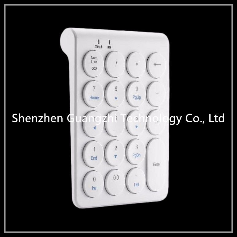 Mini Plastic Atm Machine Number Pad 15 Keys White Color Wireless Bluetooth
