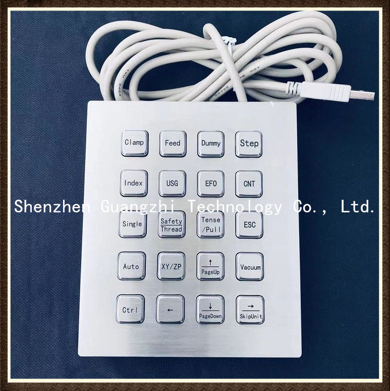 304 Grade USB PS2 R232 Stainless Steel Keypad Digital Illuminated LED Display